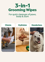 Essentials Bundle - 100 Lavender-Scented Grooming Wipes and 270 Dog Waste Bags